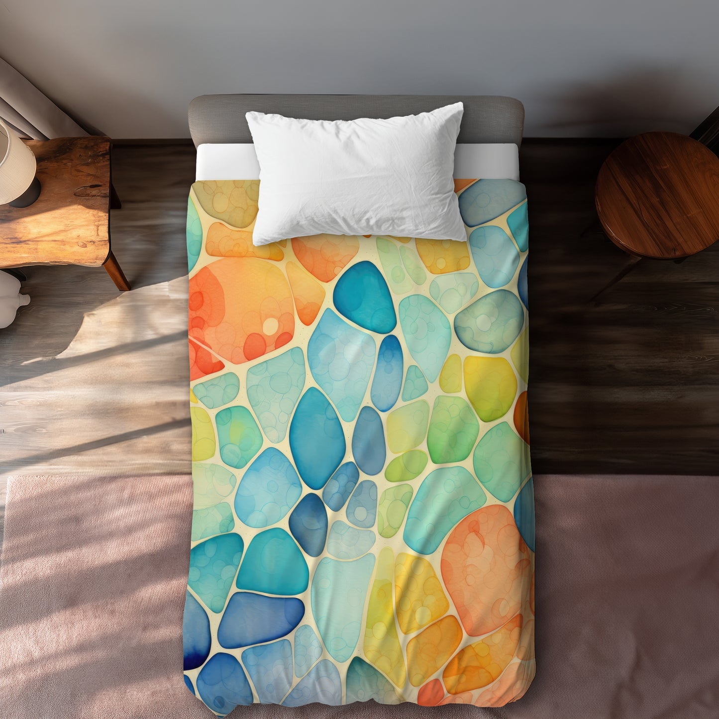Housse de couette à motifs abstraits | Essentiel de literie pour une décoration élégante
