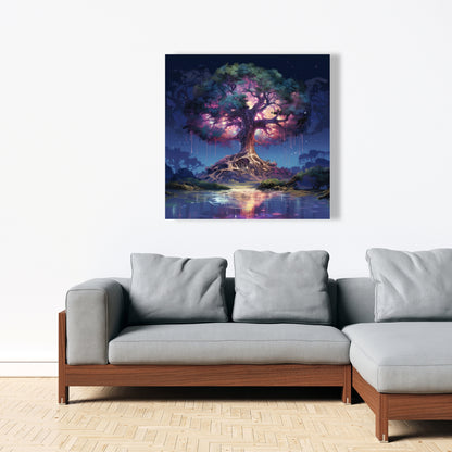 The Power of Nature - Blue Canvas Wall Art for Home Decor