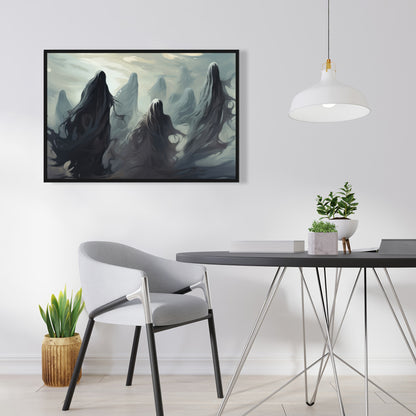 Searching for souls - 36"x36" Framed canvas