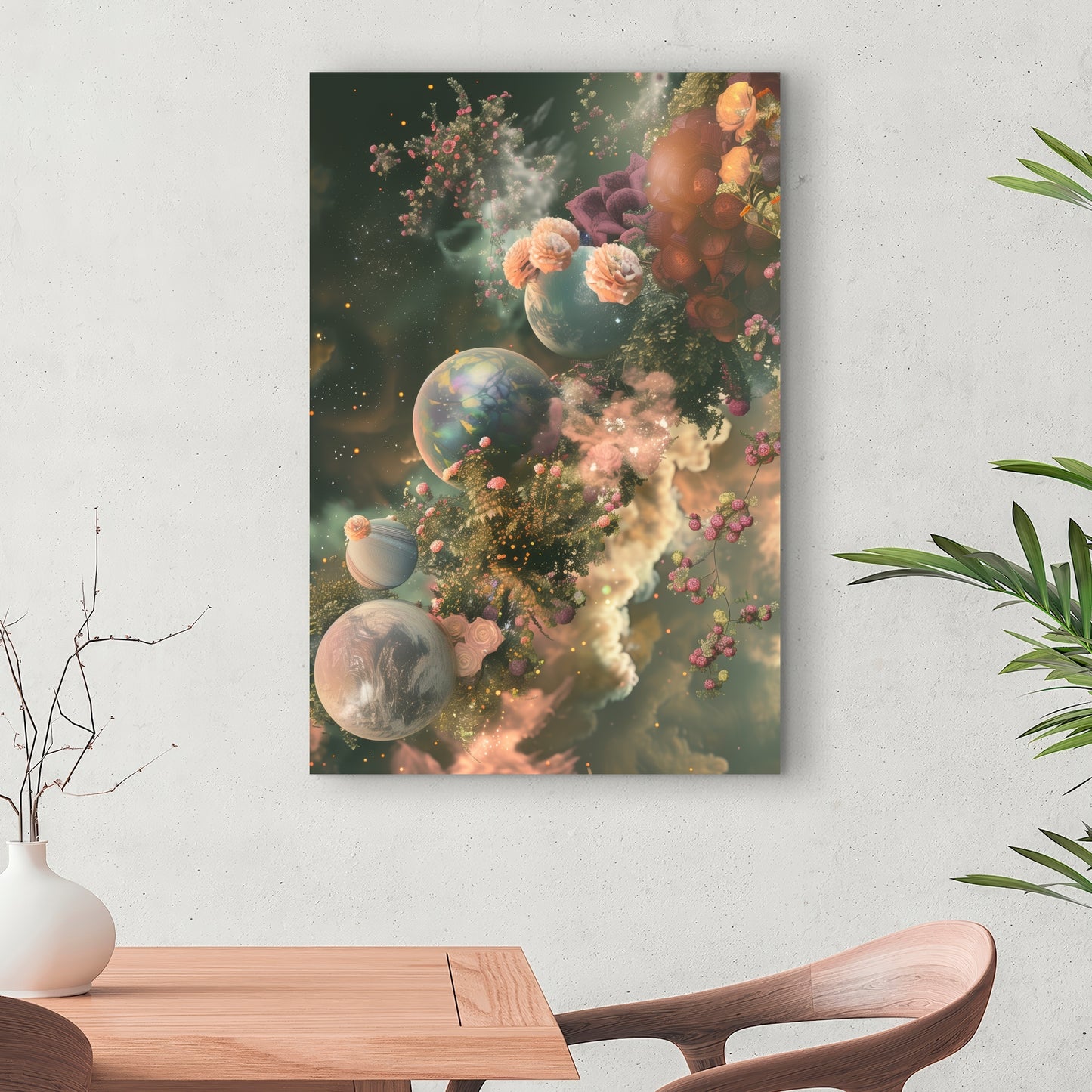 Bloom space - 32"x32" Canvas