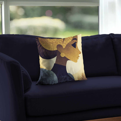 Oreiller décoratif en sergé polyester Golden Muse | Décoration d'intérieur