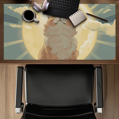 Moewing above - Desk Mat