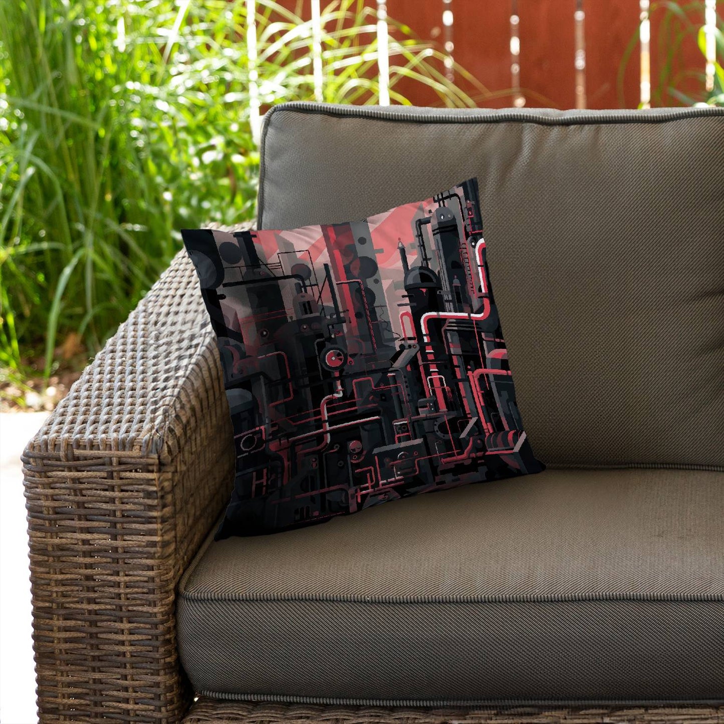 Industrial empire - Throw pillow - Print on demand