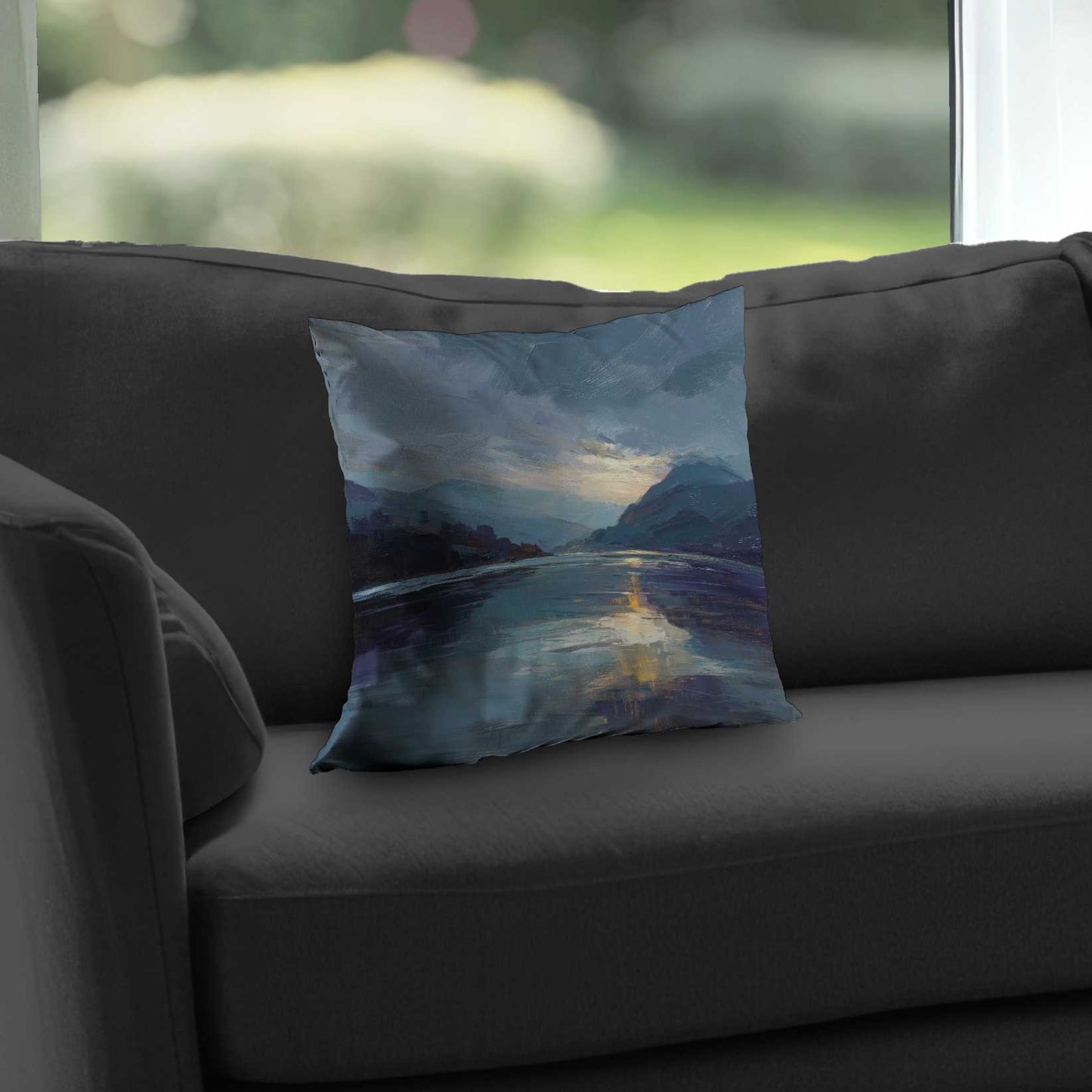 Obscure Poly Twill Throw Pillow - Stylish Home Decor Accent