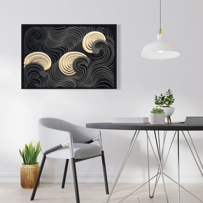 Layers - 36"x36" Framed canvas