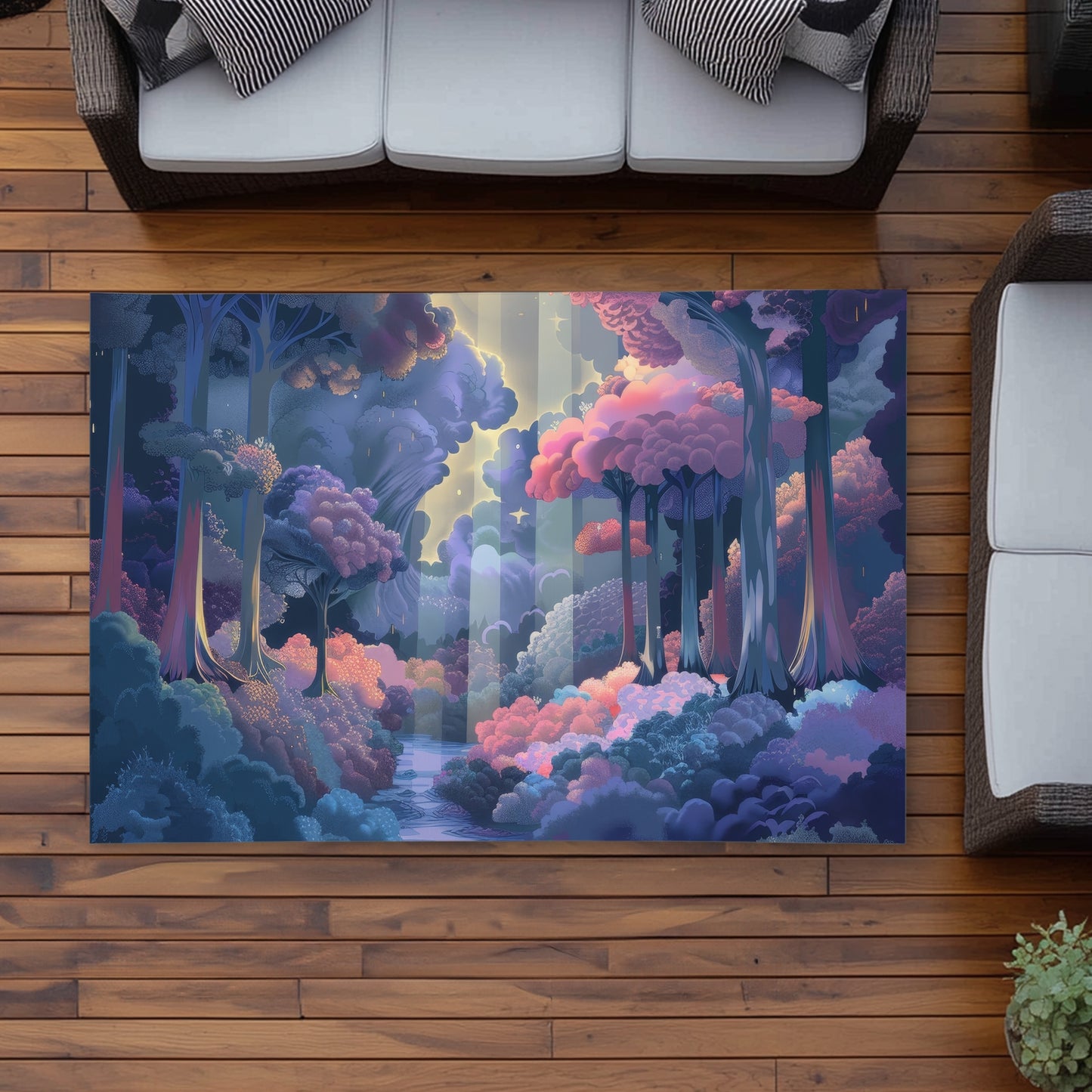 Beams Pink Outdoor Area Rug | Stylish Home Decor Accent