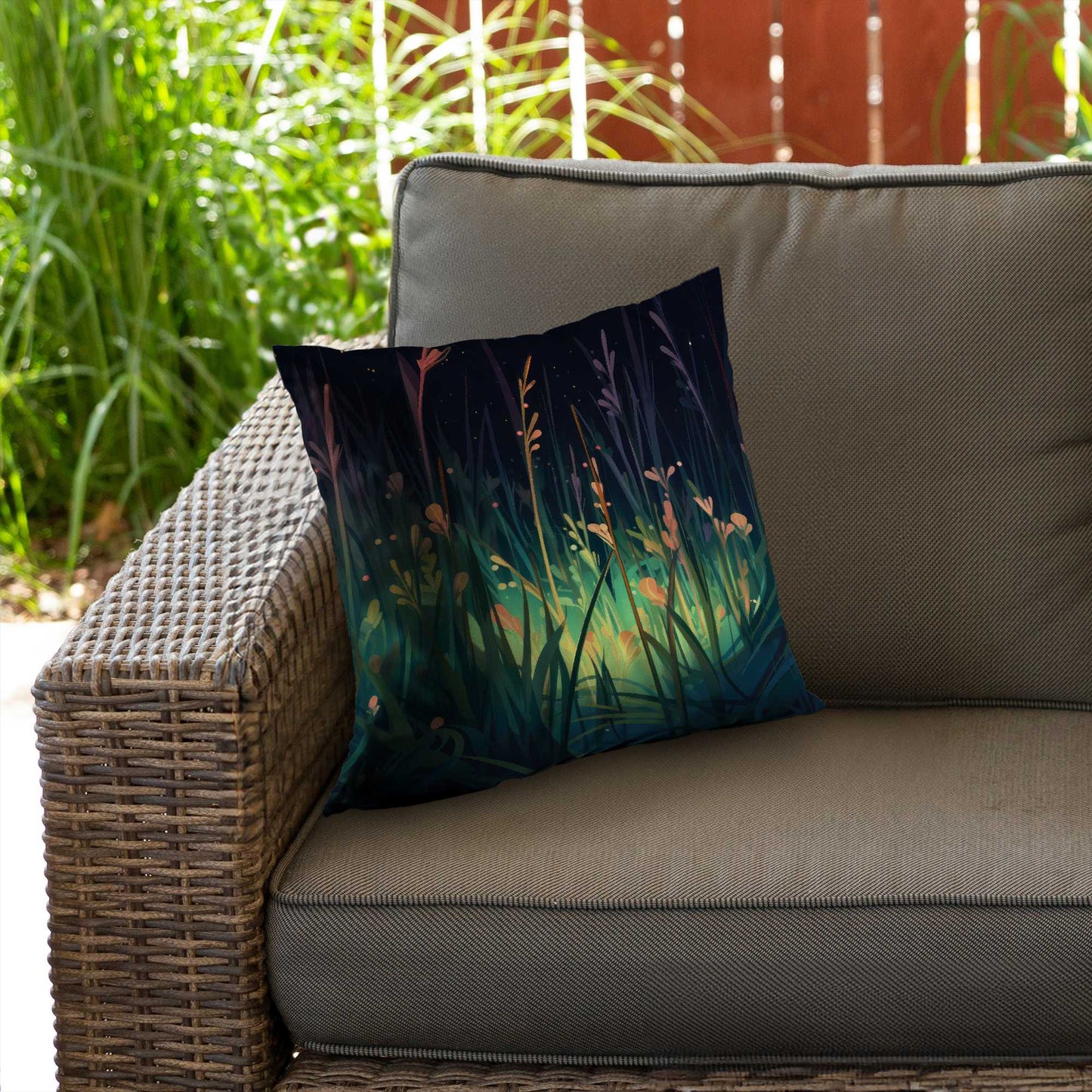 Between Twigs Poly Twill Throw Pillow | Stylish Home Decor
