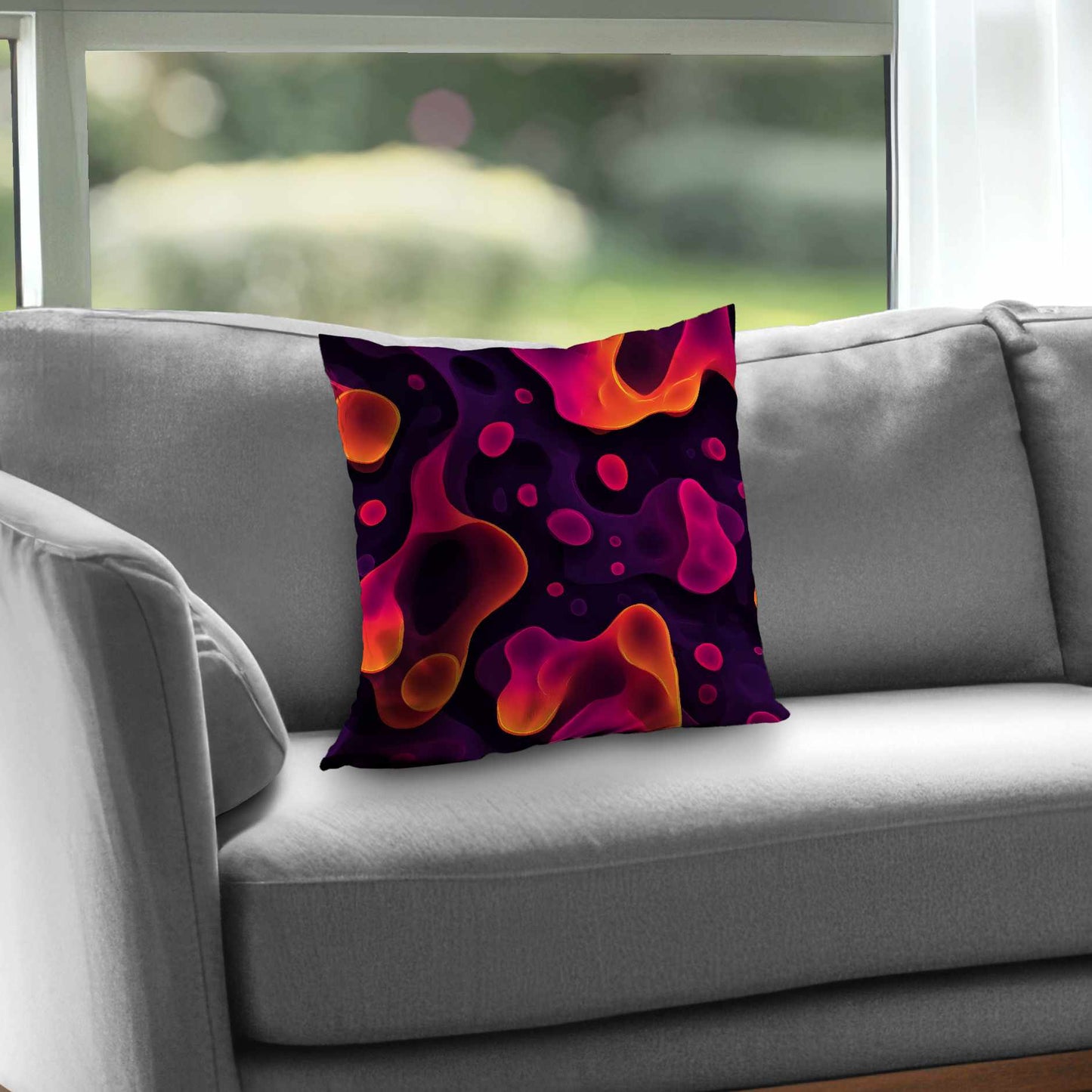 Luminous Flow Veins Throw Pillow - Stylish Home Decor Accent