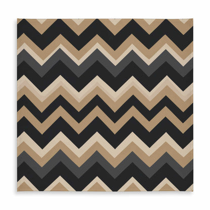 Earth Tone Waves Tablecloth | Indoor Outdoor Home Decor