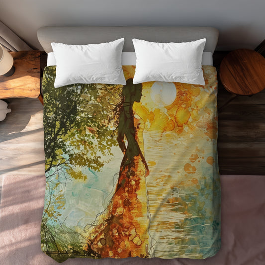 Peaceful sun - 88"x88" Duvet Cover