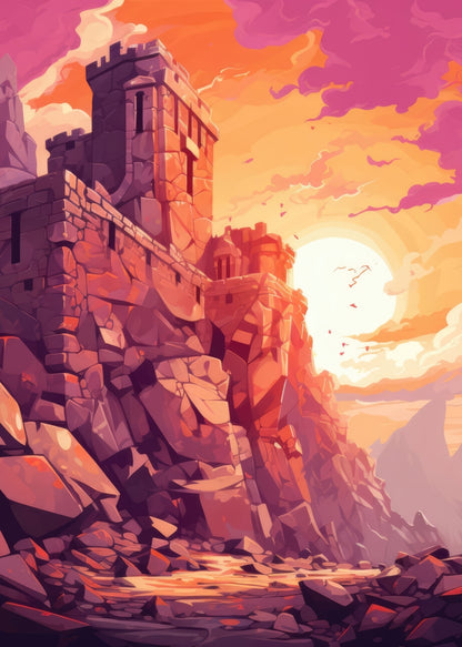 The Setting Rampart - Purple Bath Mat for Home Decor