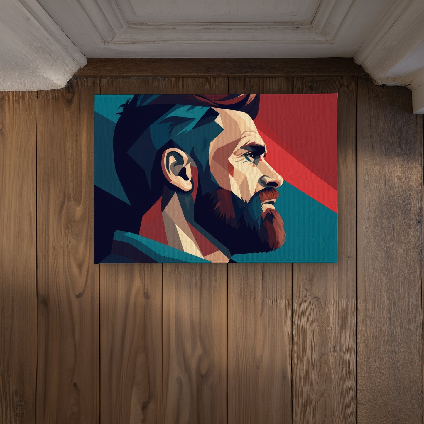 Courageous Turquoise Indoor Outdoor Door Mat | Home Decor