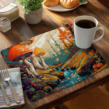 Sets de table en polyester tressé Wisdom Inbound pour la décoration intérieure