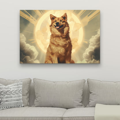 Man's best angel - 32"x32" Canvas