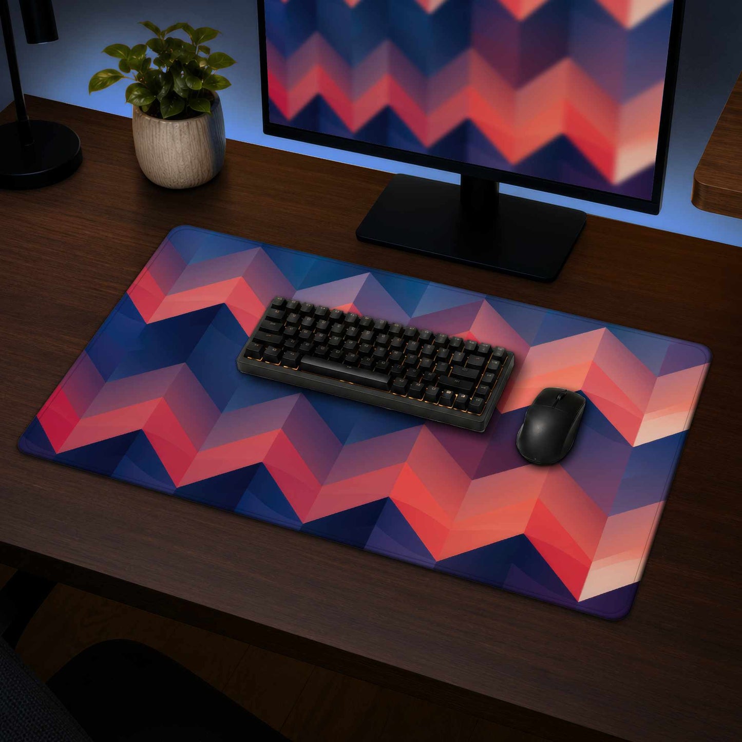 Tapis de jeu Heat Waves | Décoration élégante pour les joueurs