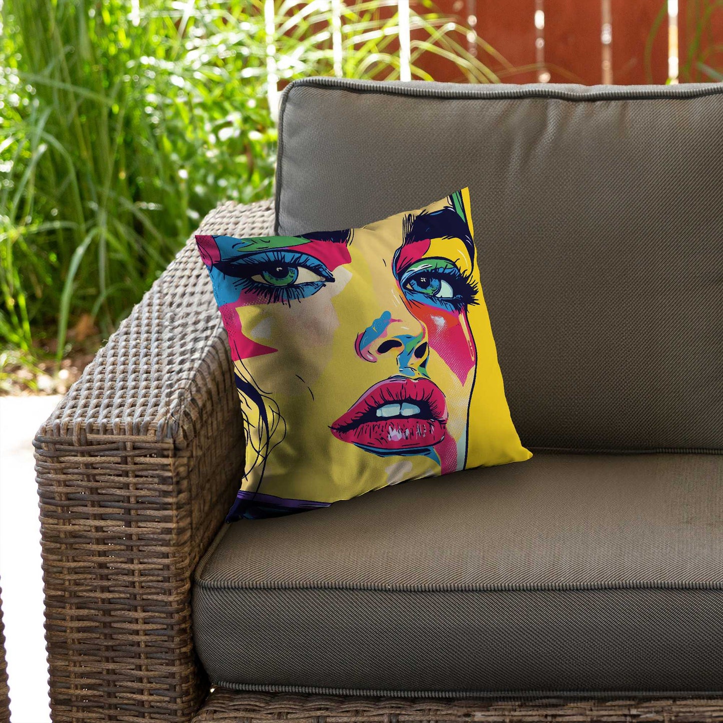 Glaze Poly Twill Throw Pillow | Stylish Home Decor Accent