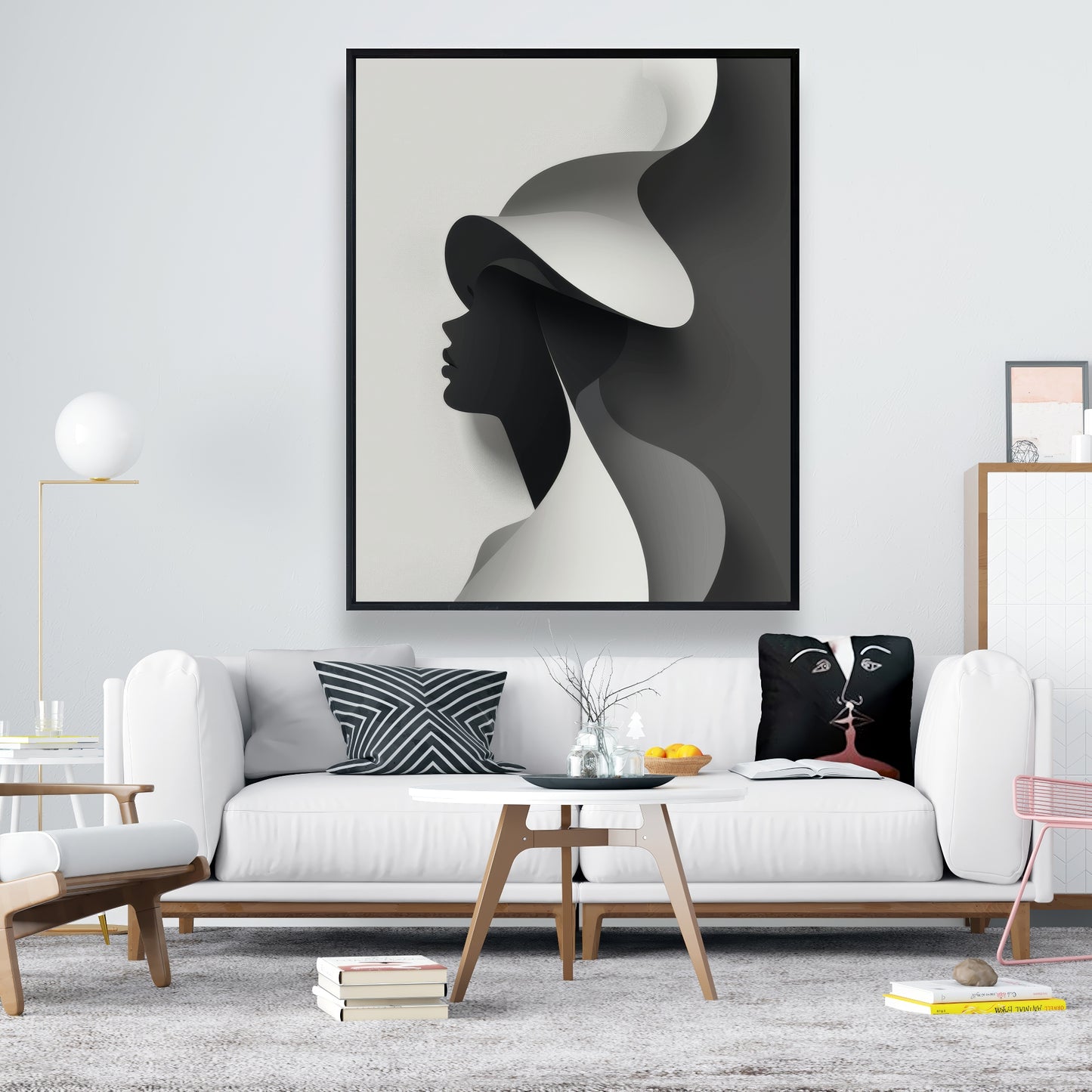 Duality - 36"x36" Framed canvas