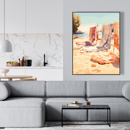 Warm sands - 36"x36" Framed canvas