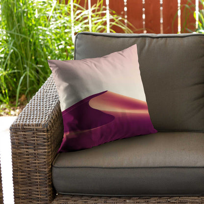 Coussin décoratif en sergé de polyester motif sable - décoration intérieure élégante