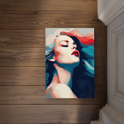Beauty at its purest - Turquoise Indoor Outdoor Door Mat