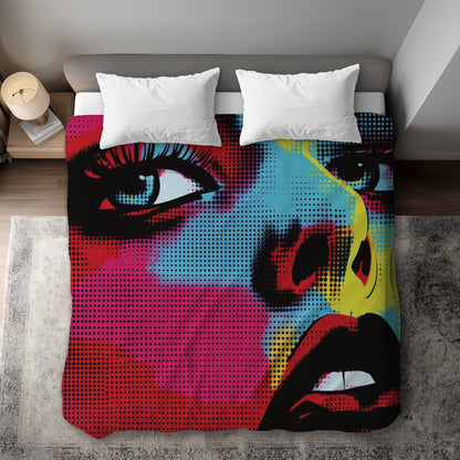 Comics Black Duvet Cover | Stylish Home Decor for Comfort