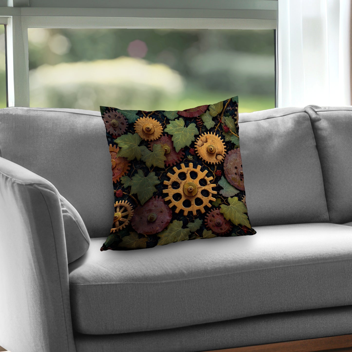 Nature punk Poly Twill Throw Pillow - Stylish Home Decor