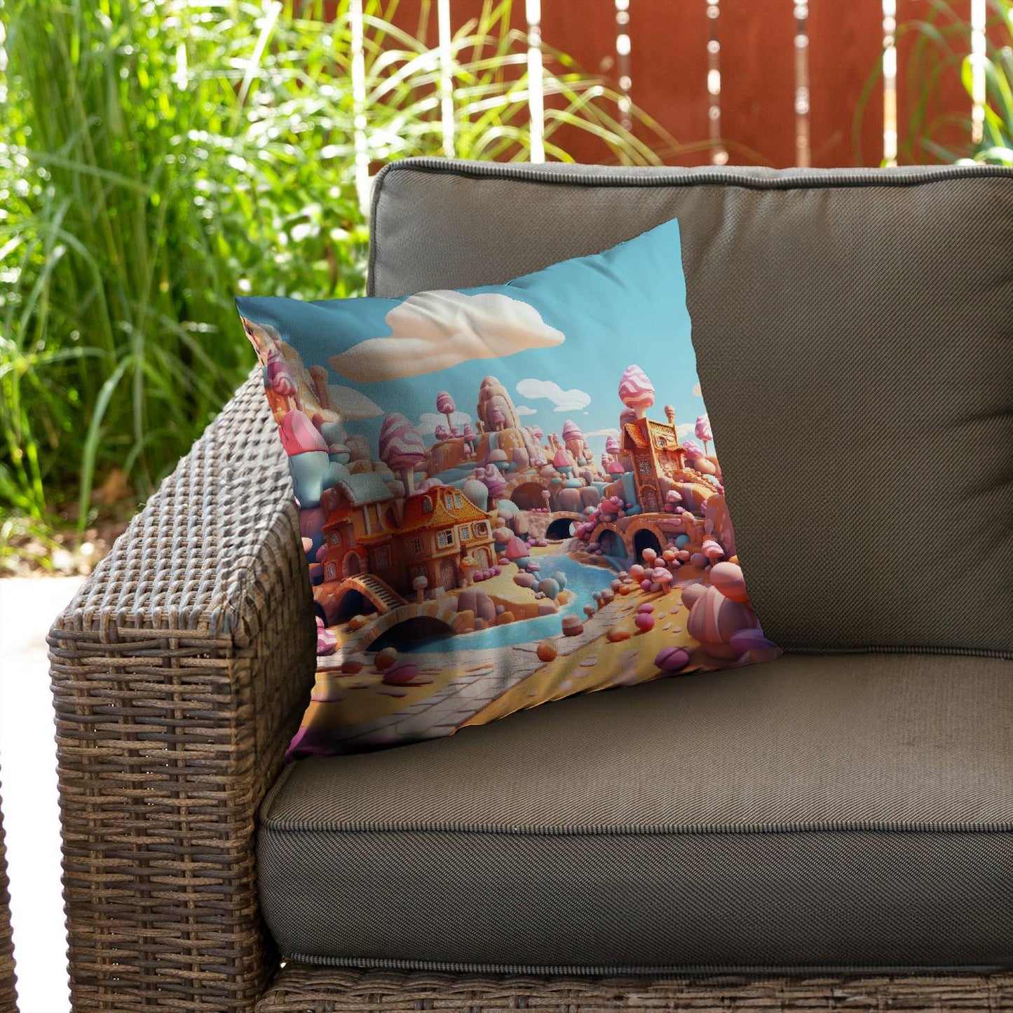 Sweet kingdom - Throw pillow - Print on demand