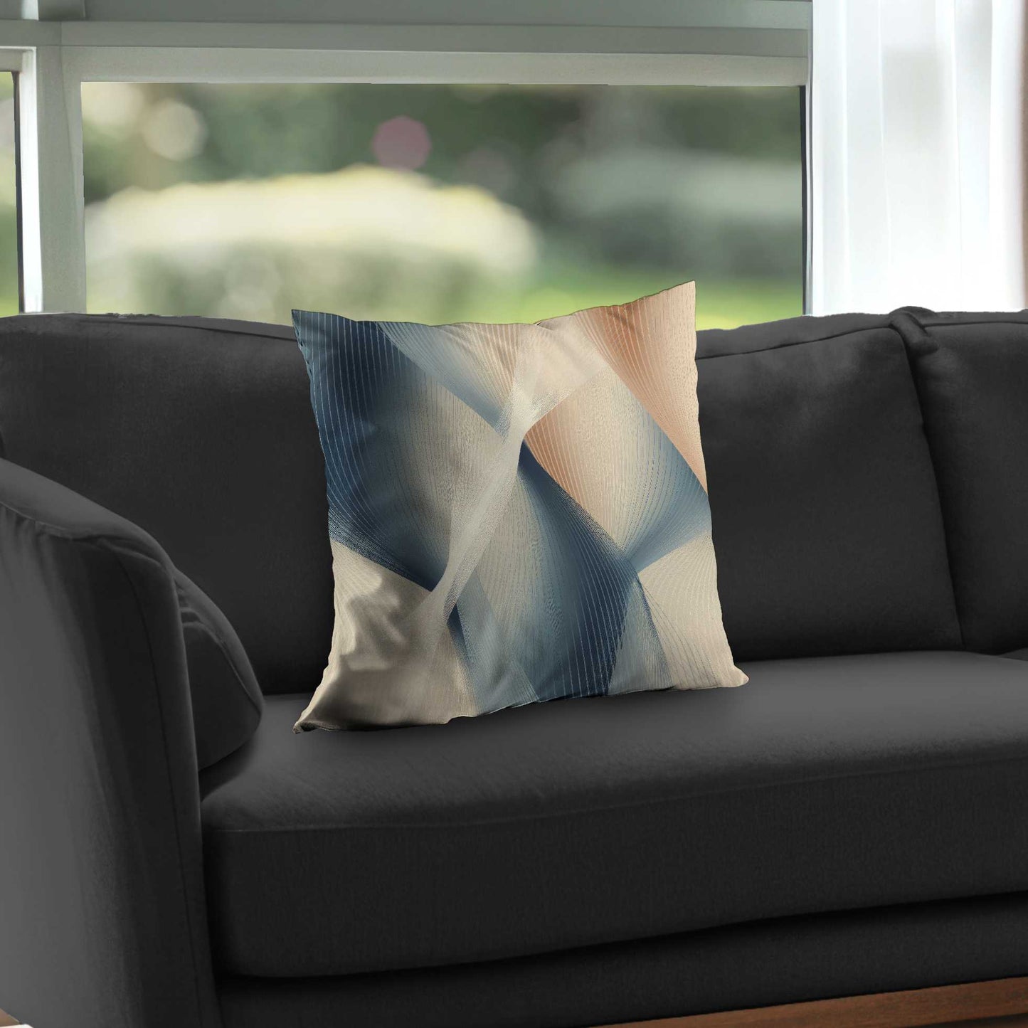 Coussin décoratif en sergé de polyester Heavenly Threads | Accessoire de décoration intérieure