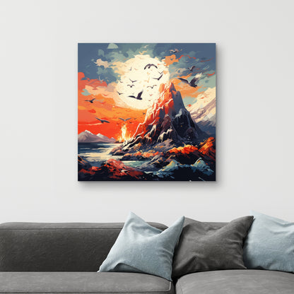 Towards danger - 32"x32" Canvas