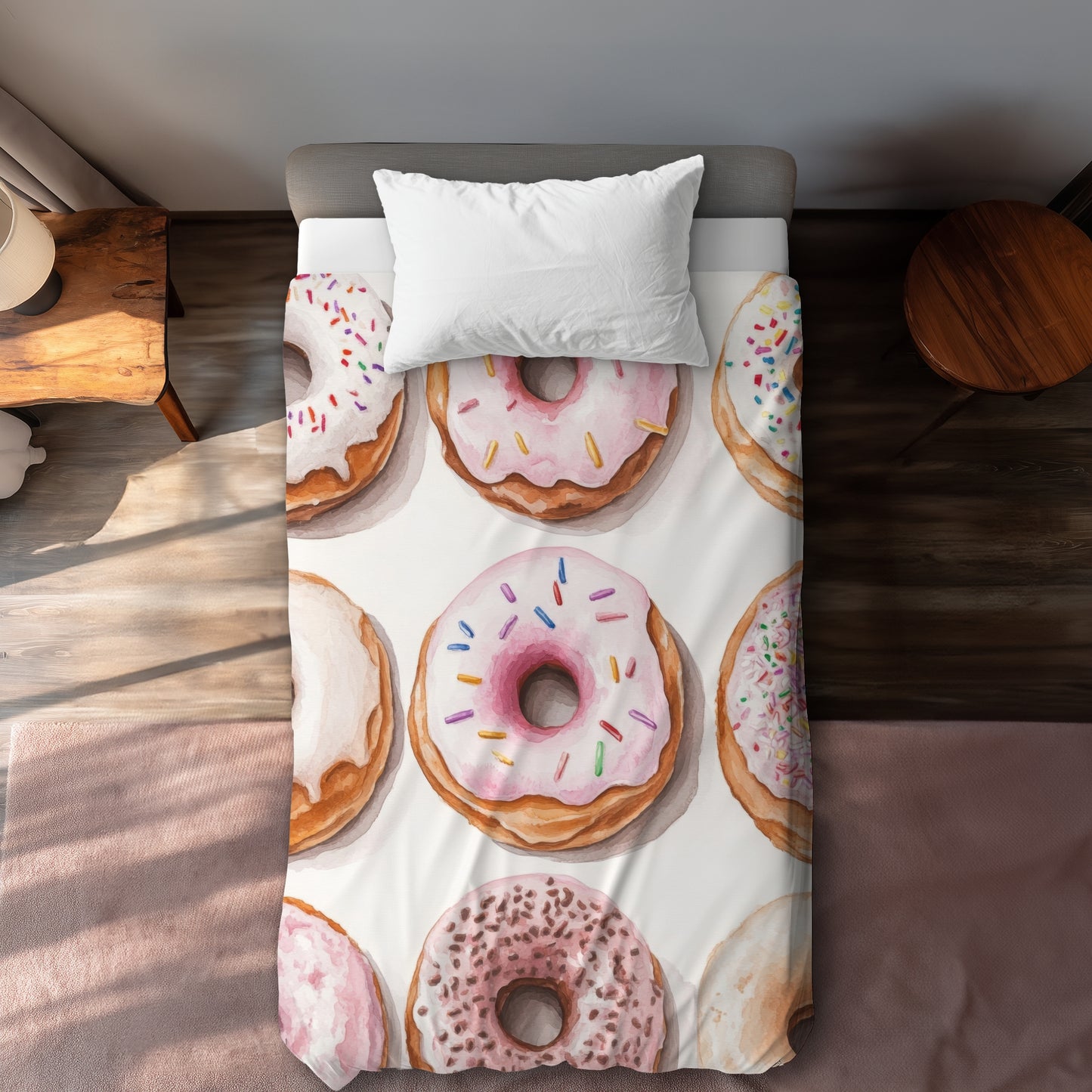 Donuts - 88"x88" Duvet Cover