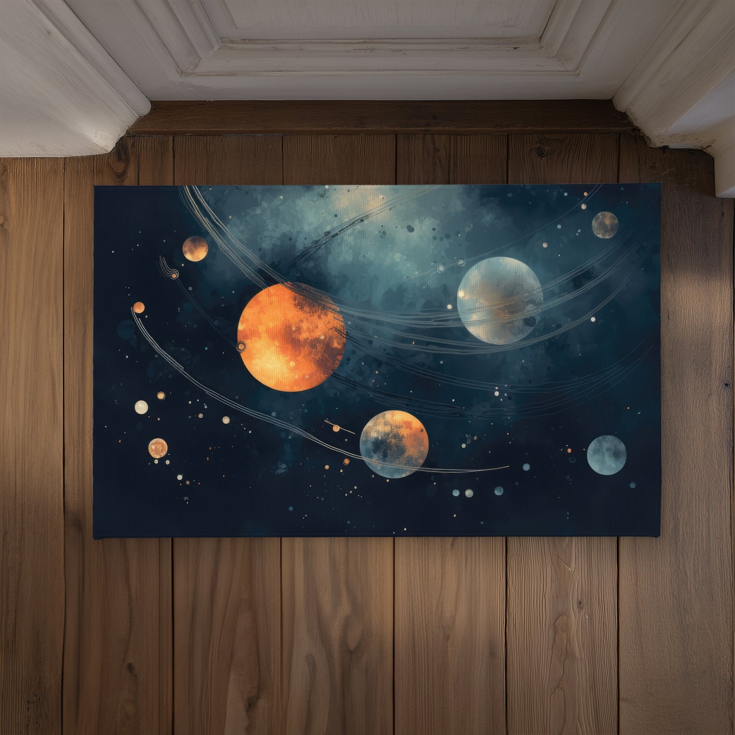 Deep Exploration Blue Indoor Outdoor Door Mat | Home Decor
