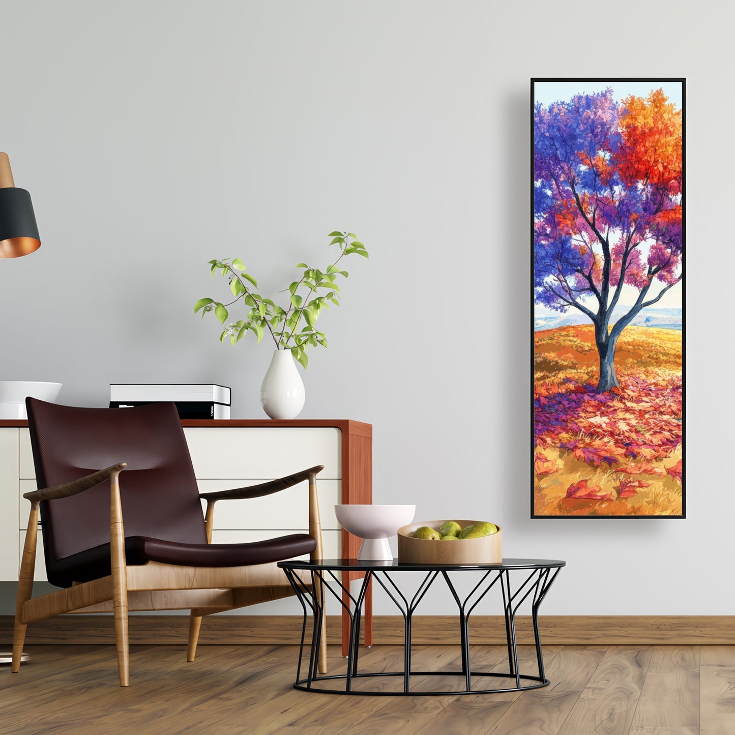 Spring breeze - White Framed Canvas Home Decor Art Piece