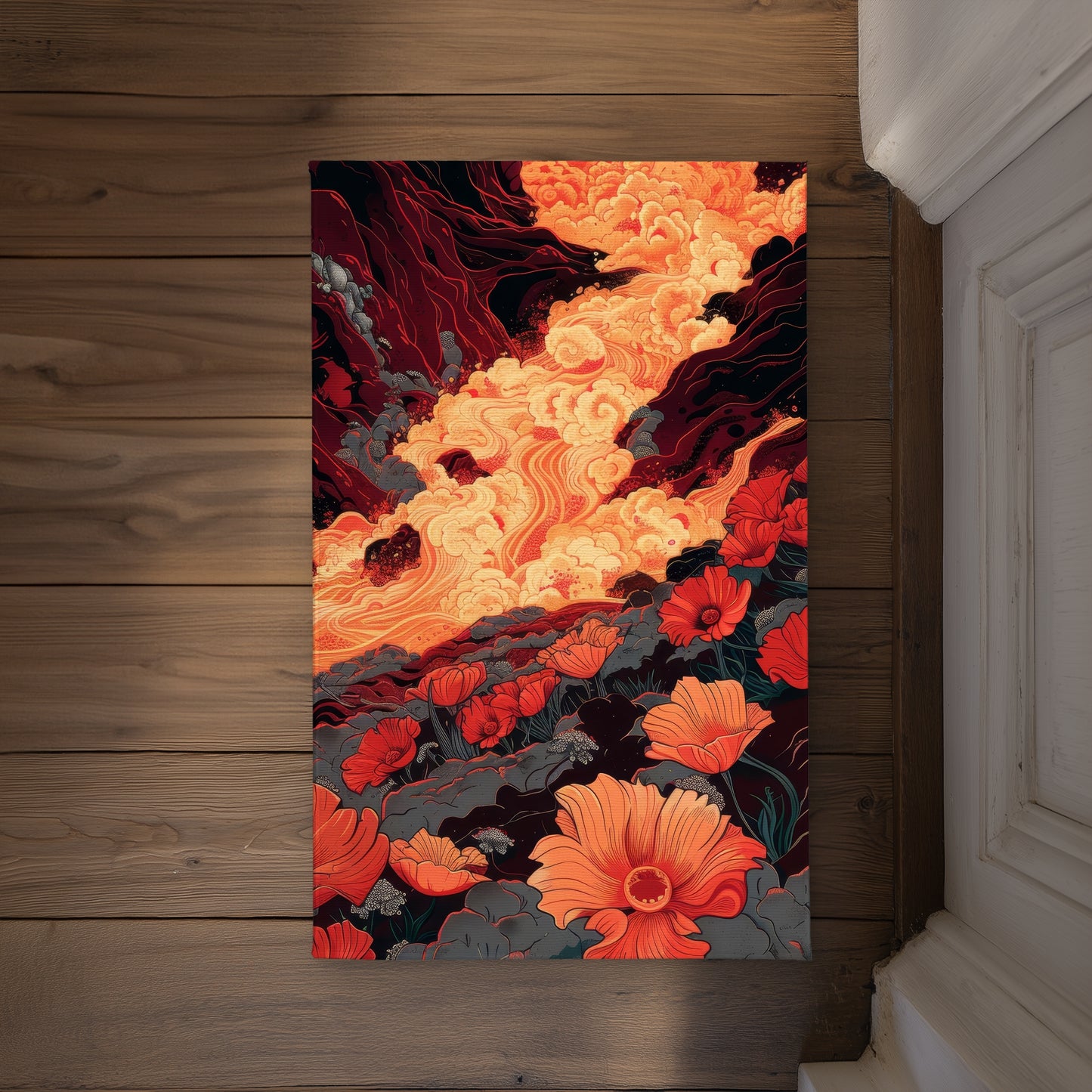 The Big Burn - Black Indoor Outdoor Door Mat | Home Decor
