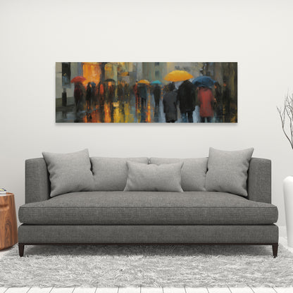 Rainy Day Yellow Canvas - Brighten Your Home Decor Today