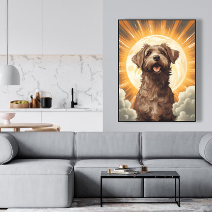 Pupper - 36"x36" Framed canvas