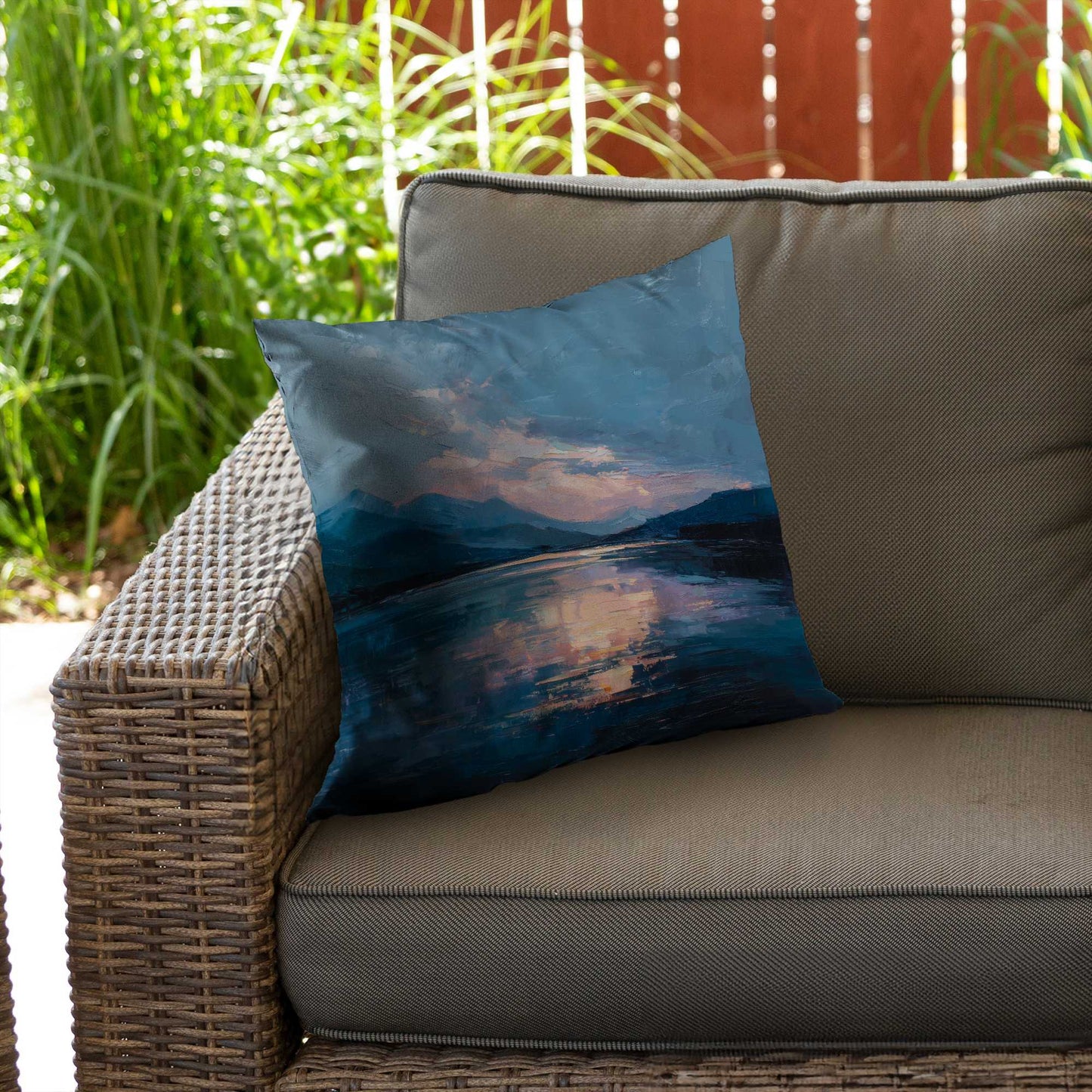 Reflect Poly Twill Throw Pillow - Stylish Home Decor Accent