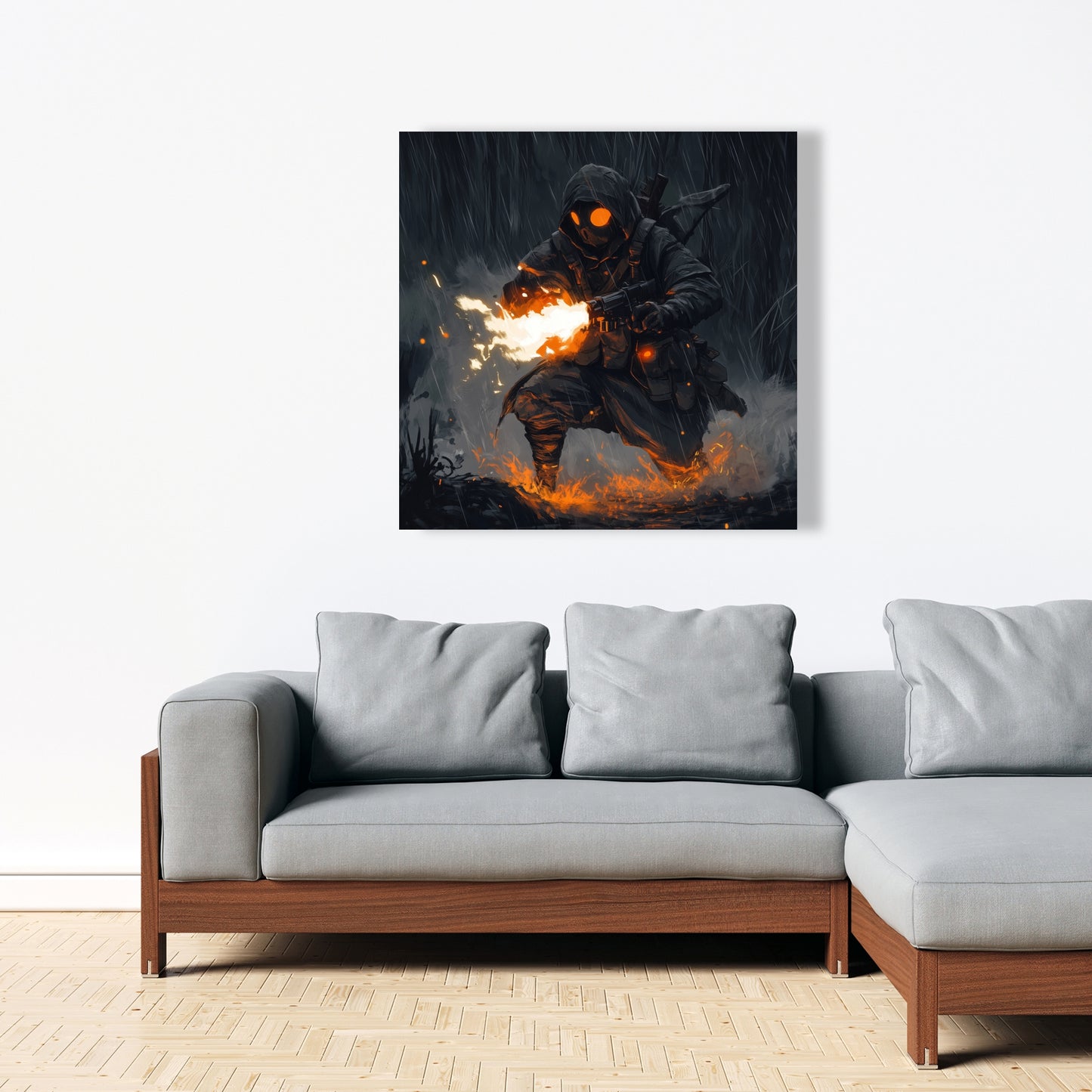 Scorch White Canvas - Stylish Home Decor for Any Space
