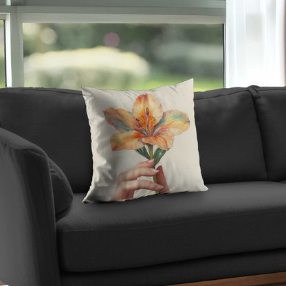 Ahold Beige Poly Twill Throw Pillow Insert for Home Decor