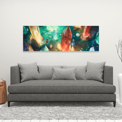 The Quest - Turquoise Canvas Wall Art for Home Decor