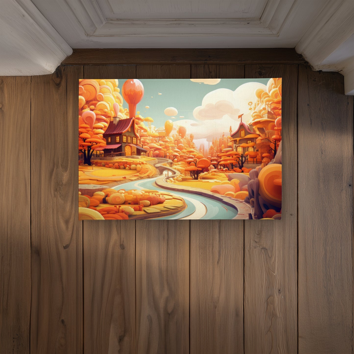 Honey Land Blue Indoor Outdoor Door Mat | Decor Essential