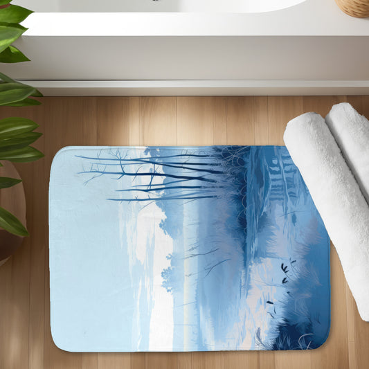 Cold swamp - 17"x24" Bath mat