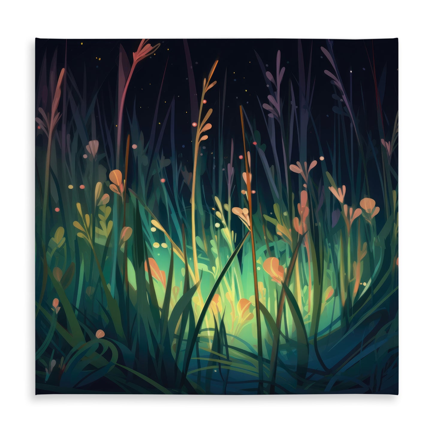 Between Twigs Turquoise Tablecloth for Indoor Outdoor Decor