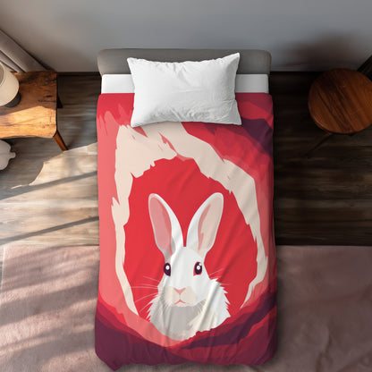 Looking Out White Duvet Cover | Elegant Home Decor Upgrade