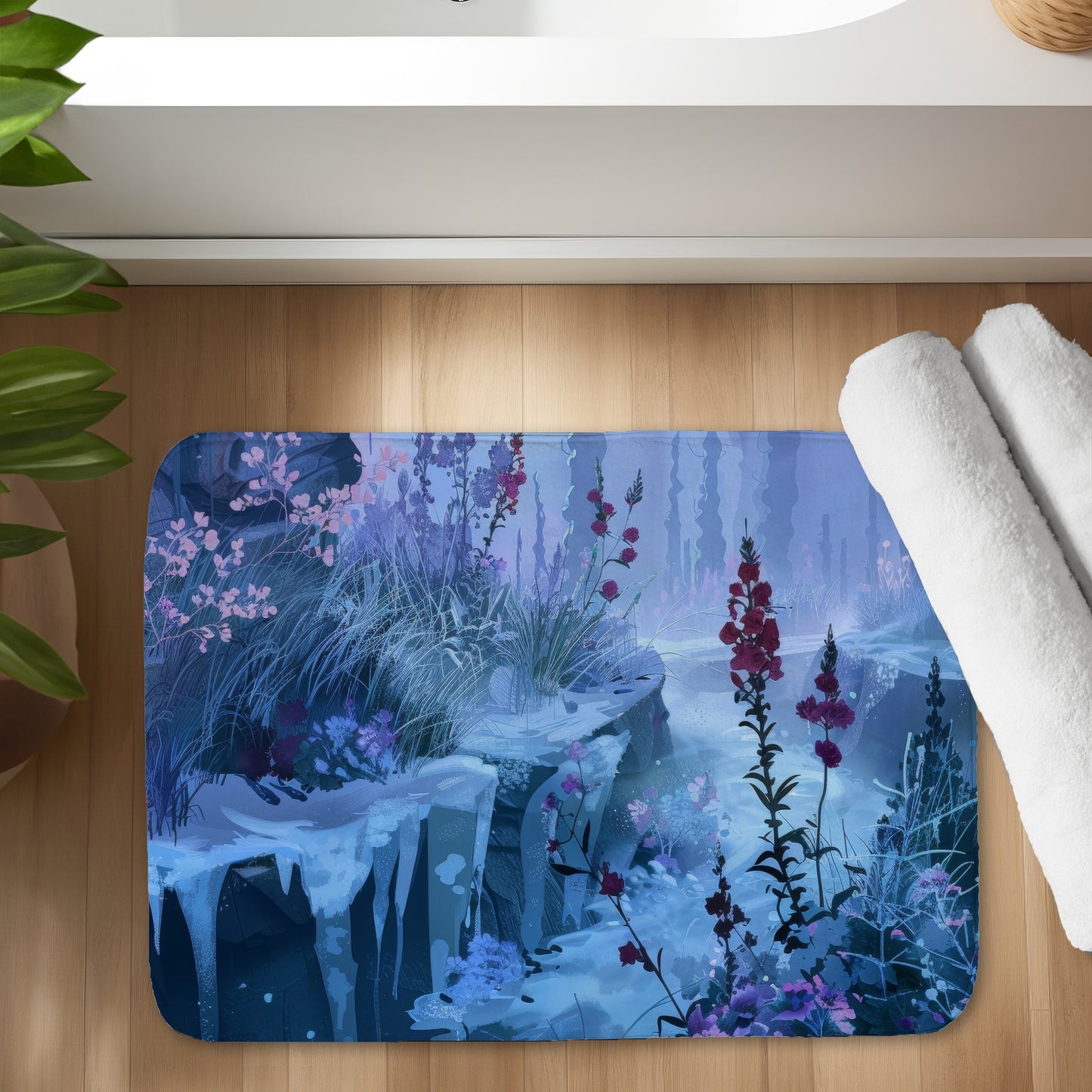 Valley of ice - 17"x24" Bath mat