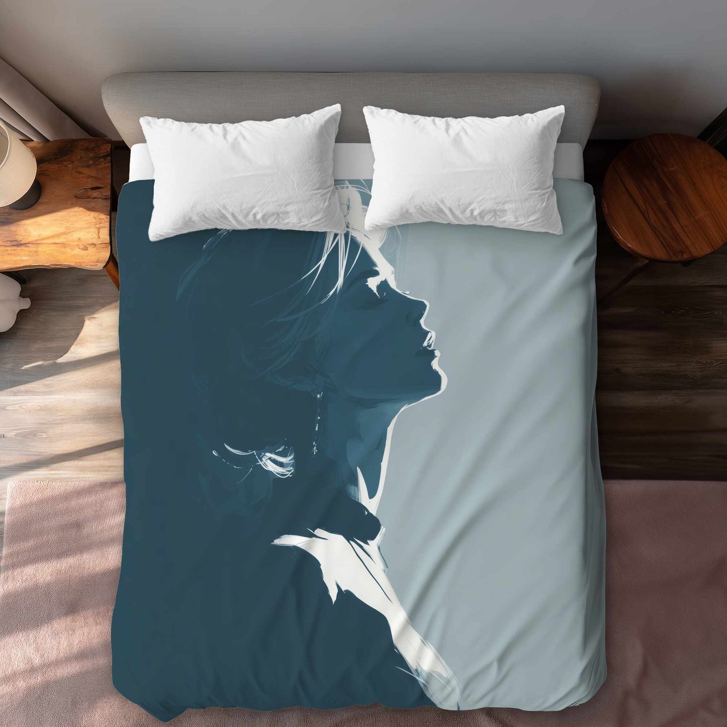 Housse de couette Silent Light Glow | Linge de lit douillet pour une décoration intérieure chaleureuse