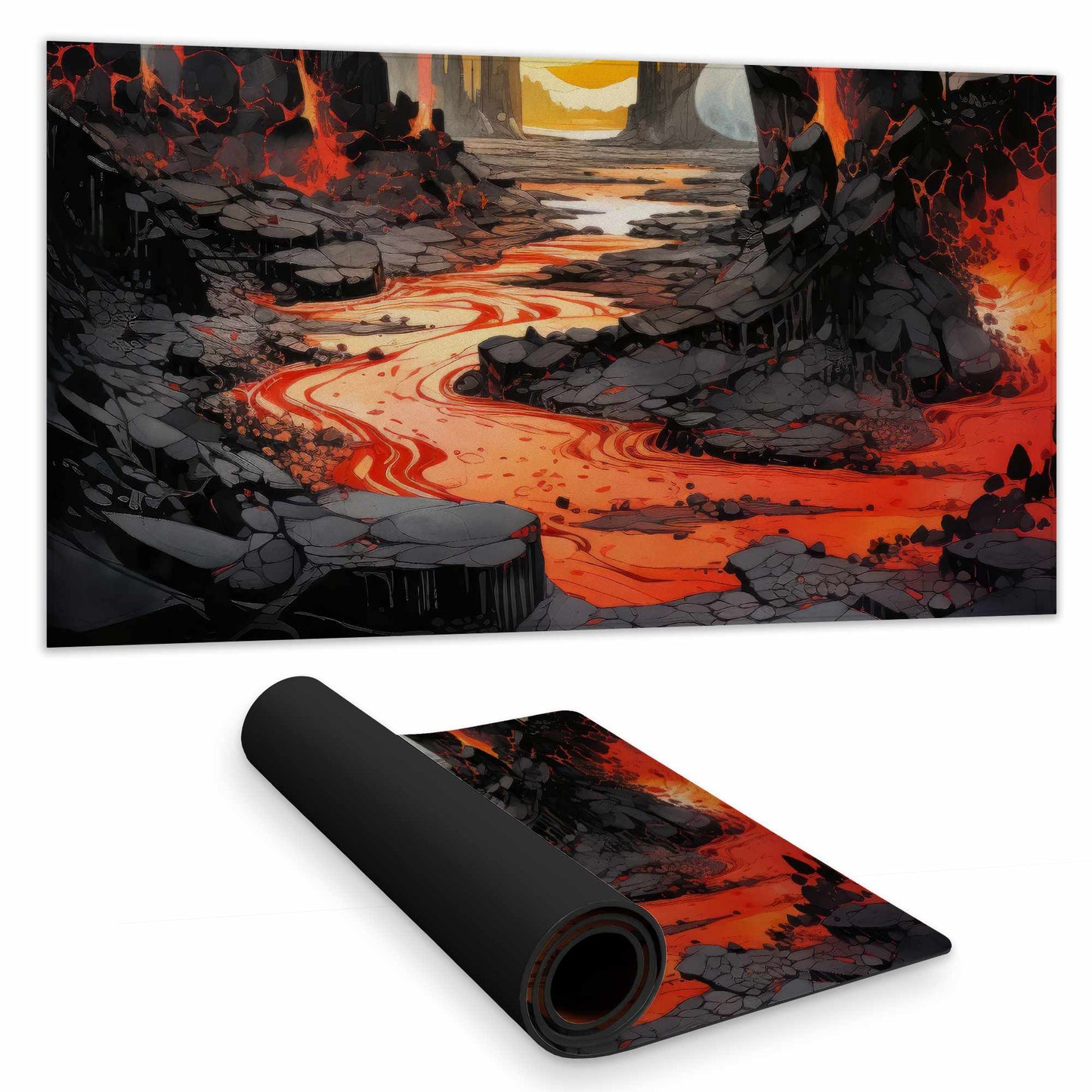 Tapis de bureau carbonisé - Accessoire de bureau élégant pour la décoration intérieure