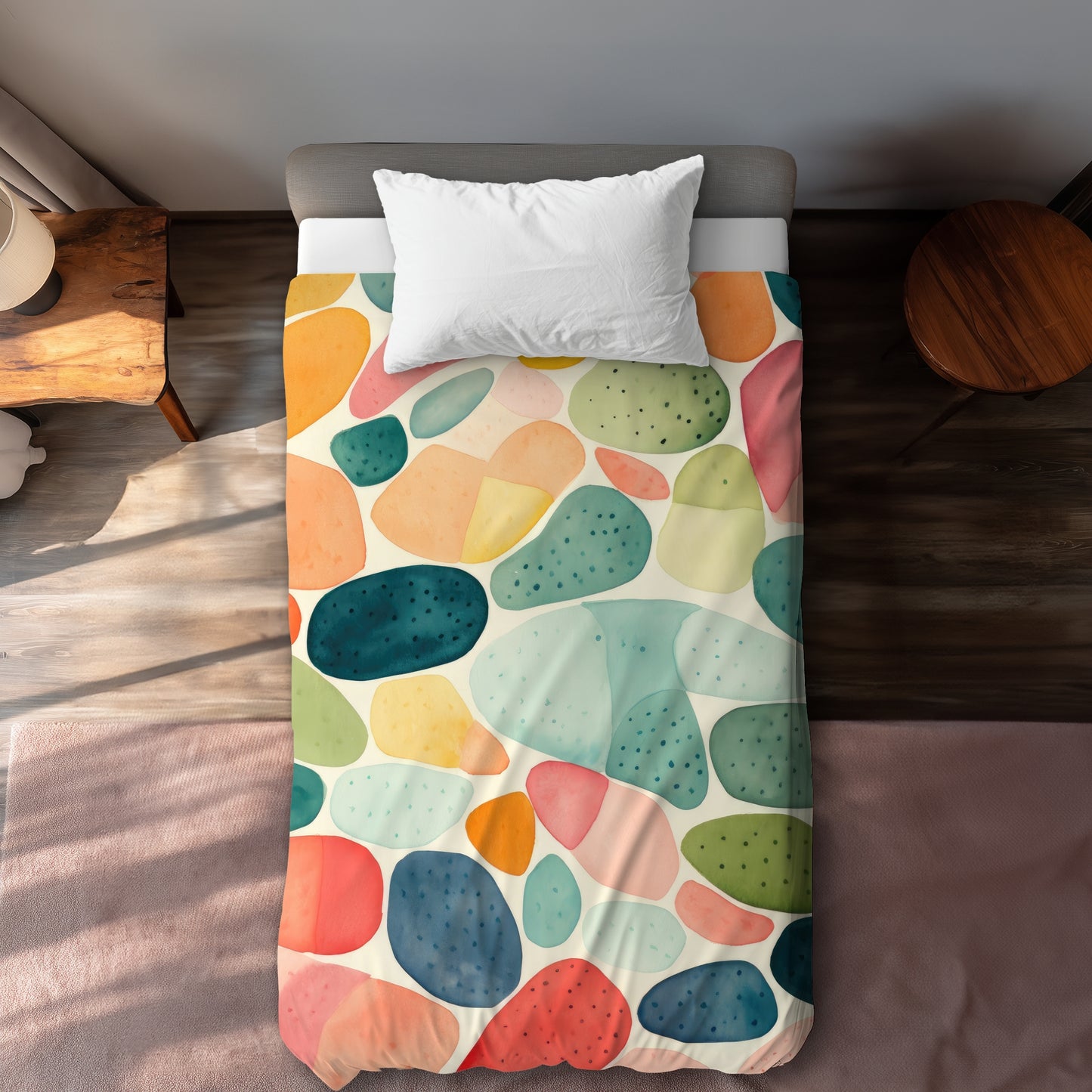 Housse de couette motifs géométriques | Linge de lit élégant pour la maison