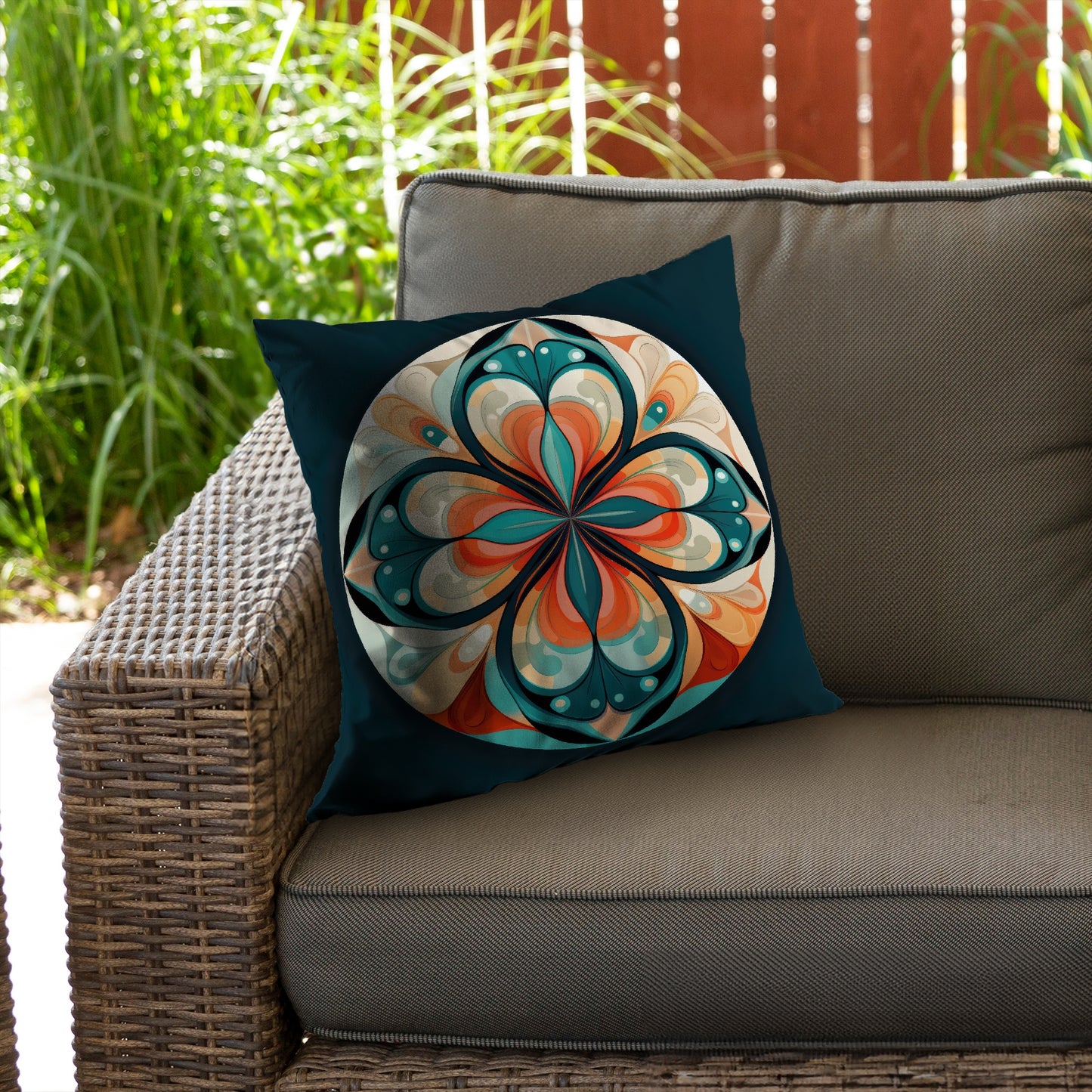 Peaceful mandala - Throw Pillow