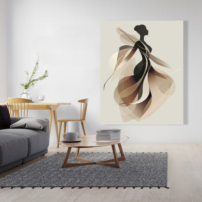 Classy silhouette - 32"x32" Canvas