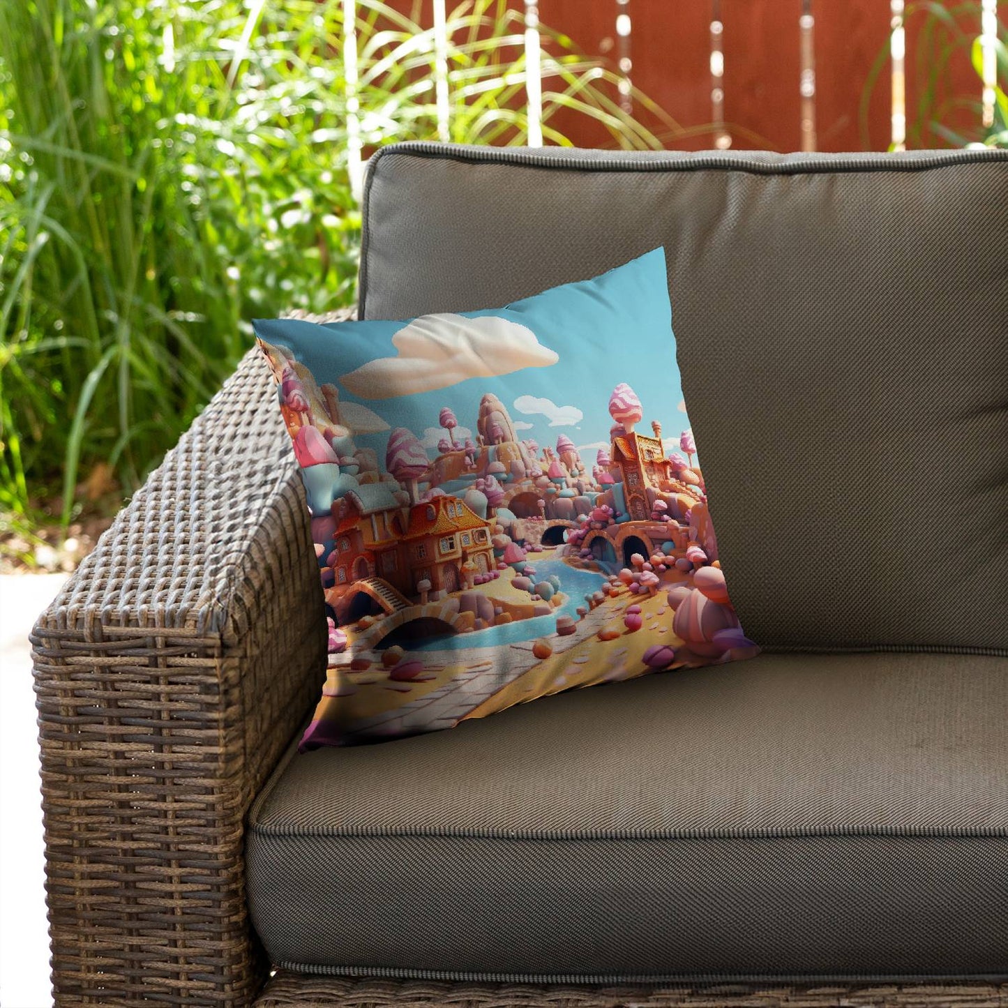 Sweet kingdom - Throw pillow - Print on demand